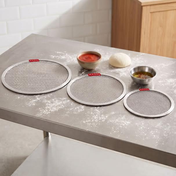 Aluminium Pizza Mesh Tray Set (Round), 8, 10, 12 Inch