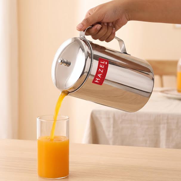 Stainless Steel Water Jug/Pitcher with Lid, 2000 ml