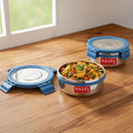 Stainless Steel Airtight Storage Containers – 360 ML (Set of 2)