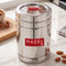 Steel Tear Container with Transparent Lid, 1000 ML