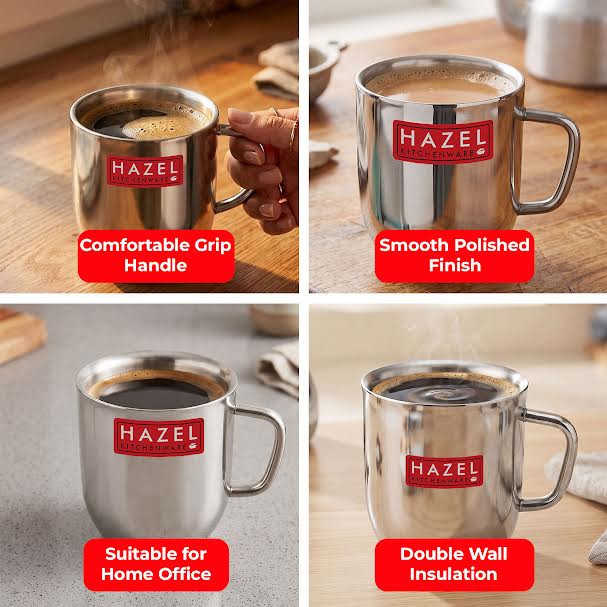 Stainless Steel Coffee Mug, 300 ML