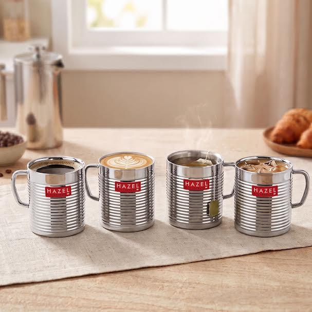 Stainless Steel Coffee Tea Drinking Cups & Mug Set