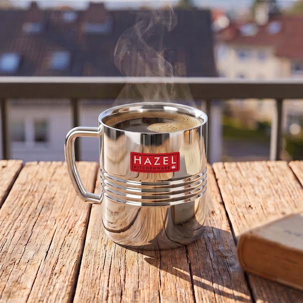 Stainless Steel Tea & Coffee Mug Set
