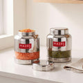 Stainless Steel Transparent Airtight Container, Set of 2 ,1000 ML Each