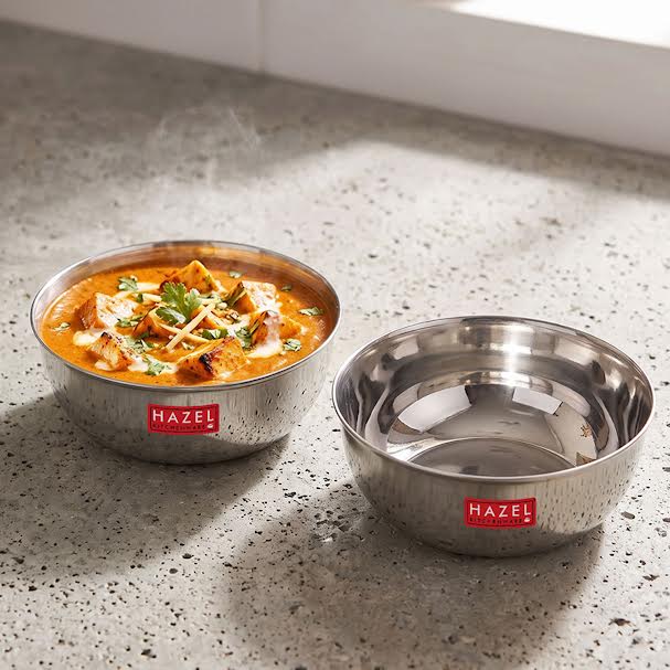 Stainless Steel Bowl 400 ML (Set of 2)