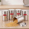 Airtight Stainless Steel Kitchen Storage Containers, 1200ml, Set of 5