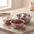 Stainless Steel Mixing Bowl Set of 3, 3300 ML, 4100 ML, 4800 ML