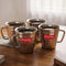 Stainless Steel  Classic Coffee Mug Set of 4, 300ML (Each)