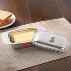 Stainless Steel Butter Box, Butter Dish with Lid for Storage, 500g Butter Capacity