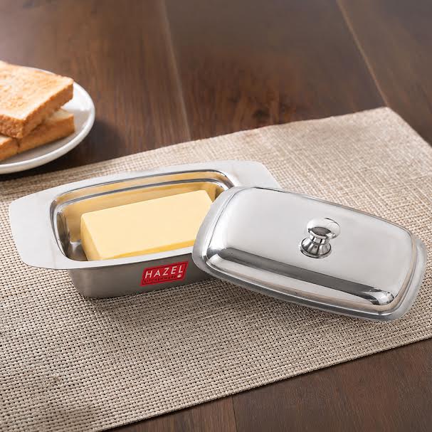 Stainless Steel Butter Box, Butter Dish with Lid for Storage, 500g Butter Capacity