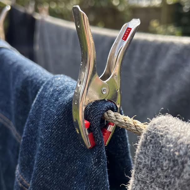 Stainless Steel Big Cloth Clip with Rubber Grip