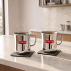 Stainless Steel Big Coffee Set of 2, 200ML (Each)