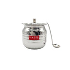 Stainless Hammered Finish Oil or Ghee Pot, 450ML