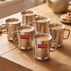 Stainless Steel Coffee Cup, 200ml, Set of 6