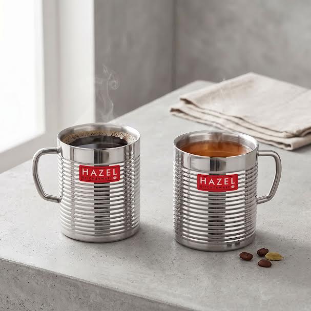 Stainless Steel Coffee Tea Drinking Cups & Mug Set