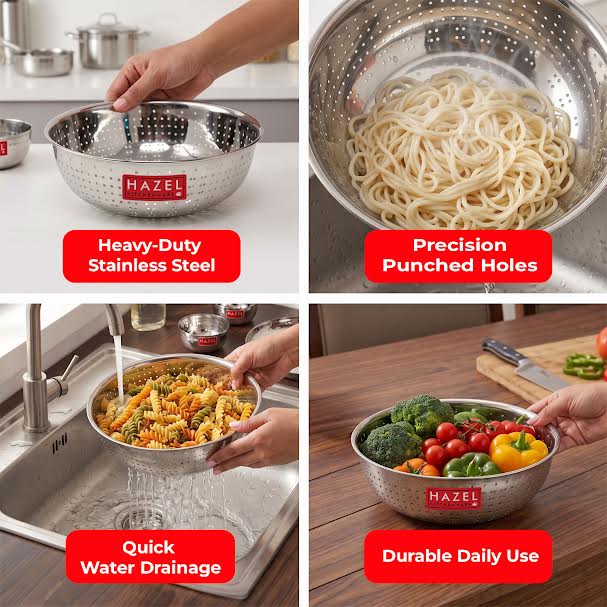 Stainless Steel  Vegetable Strainer, 23cm
