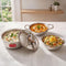 Triply Stainless Steel Induction Bottom Tope - 2.3 L, Kadhai and Tasra 1.2 L With Steel Lid  (Set of 3)