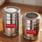Steel Container With Transparent Lid , Set of 2 (500, 1000 ML)