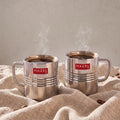 Stainless Steel Green Tea Mug Set of 2, 300 ML (Each)