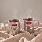 Stainless Steel Green Tea Mug Set of 2, 300 ML (Each)