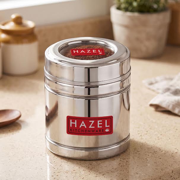 Airtight Stainless Steel Storage Containers with Transparent Lid