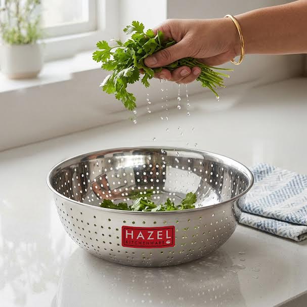 Stainless Steel  Vegetable Strainer, 23cm