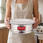 Aluminium Hammered Patila with Lid, 2700 ML, 26cm