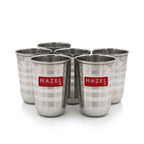 Stainless Steel Glaas, Drinking Glasses for Home, 250ml, Set of 6