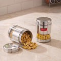 Stainless Steel Transparent Storage Containers, 800 ML (Set of 2)