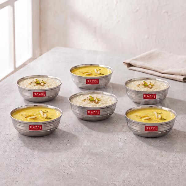 Steel Katori/ Bowl, Set of 6 , 9cm