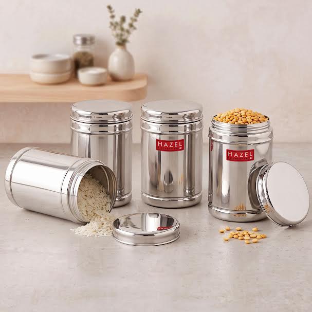 Stainless Steel Airtight Kitchen Storage Containers