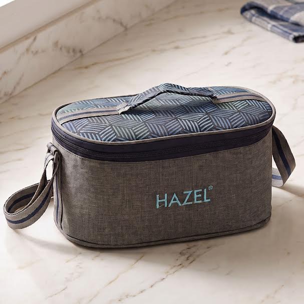 Flat Lunch Bag for Office Men & Women, Easy Clean Tiffin Carrier Bag