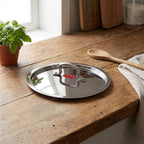 Stainless Steel Cookware Lid With Handle -  (Outer Diameter 20 cm, Inner Diameter 18 cm)