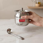 Stainless Hammered Finish Oil or Ghee Pot, 450ML