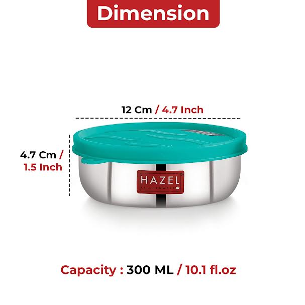 Leak Proof & Airtight Containers – 300 ML (Set of 4)