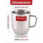 Stainless Steel Coffee Mug, 300 ML