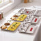 Stainless Steel 4 in 1 Section Plate Meal Tray Set of 6 for Office