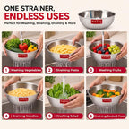 Stainless Steel  Vegetable Strainer, 23cm