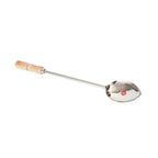 Stainless Steel Serving Spoon Wooden Handle, 52cm