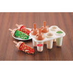 Reusable Plastic Kulfi Mould Set – 6 Pieces