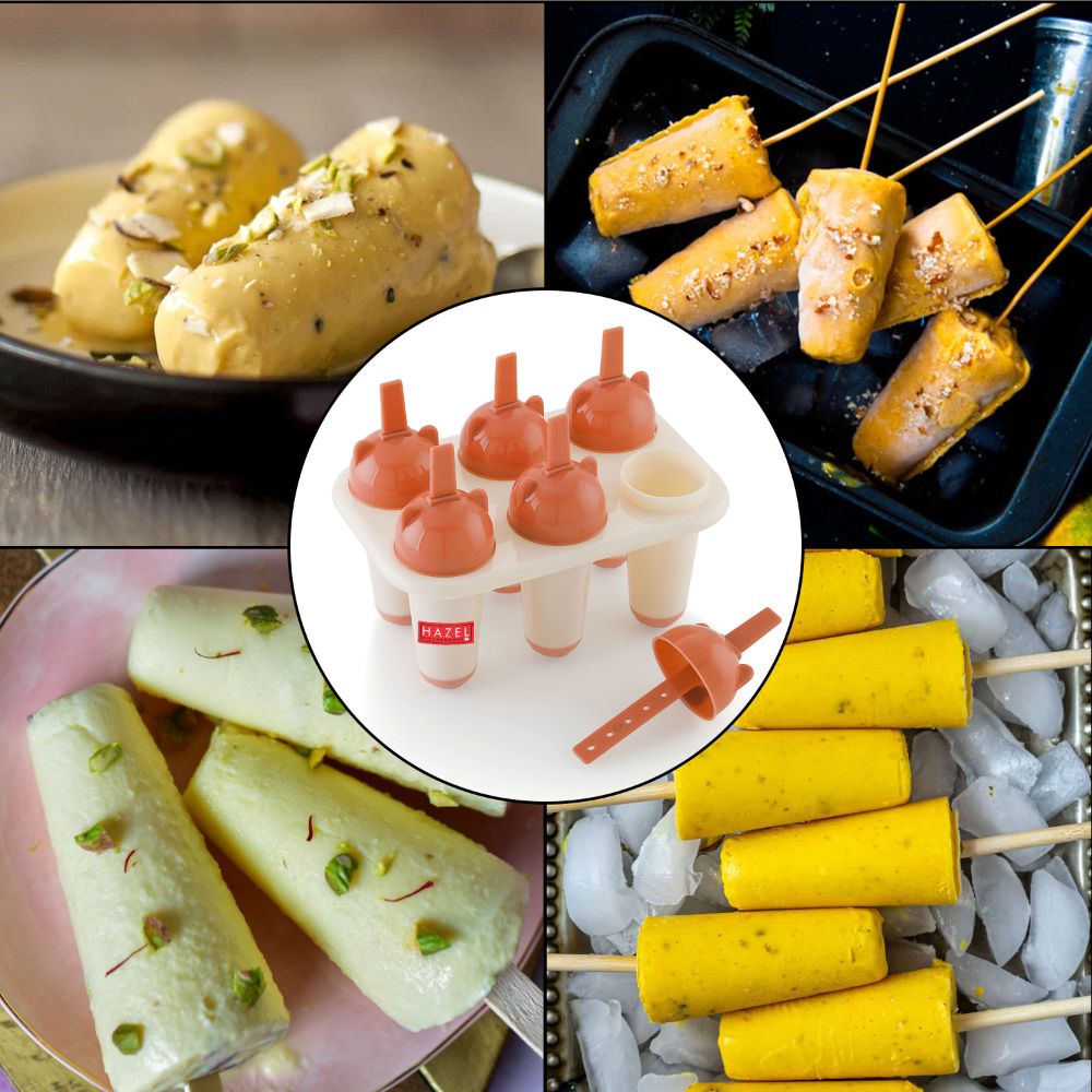 Reusable Plastic Kulfi Mould Set – 6 Pieces