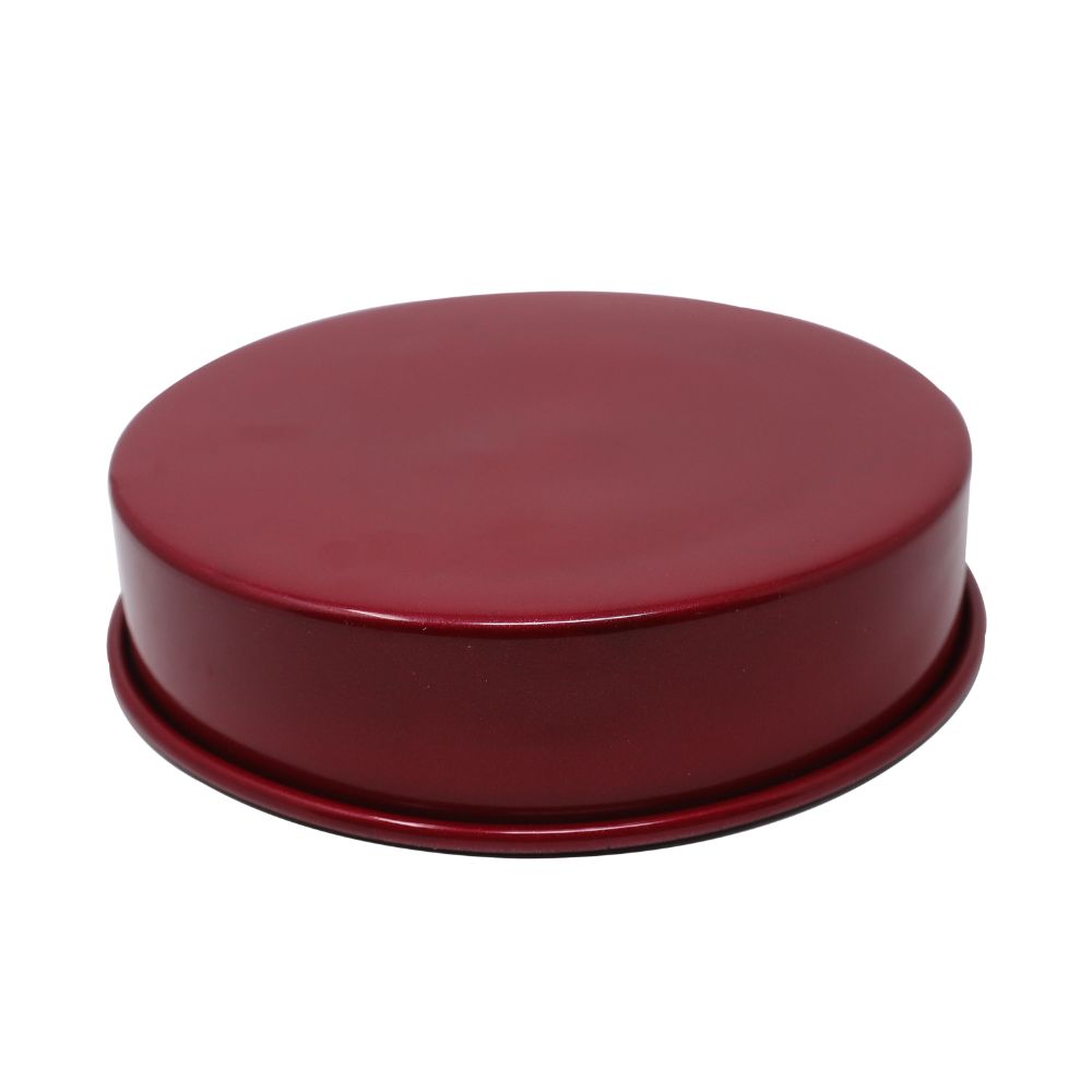 Aluminium Non Stick Round Cake Mould –  Red, 1700ML