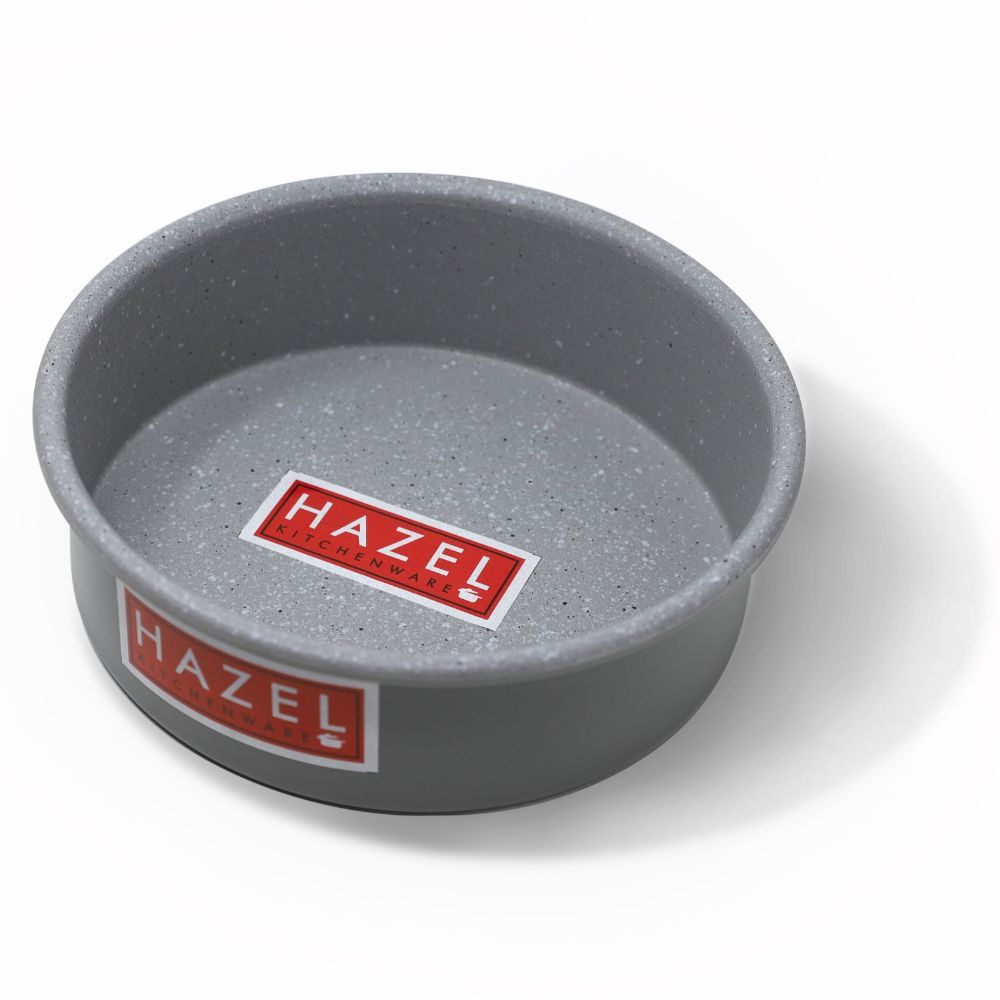 Aluminium Non Stick Round Cake Mould –  Grey, 850ML