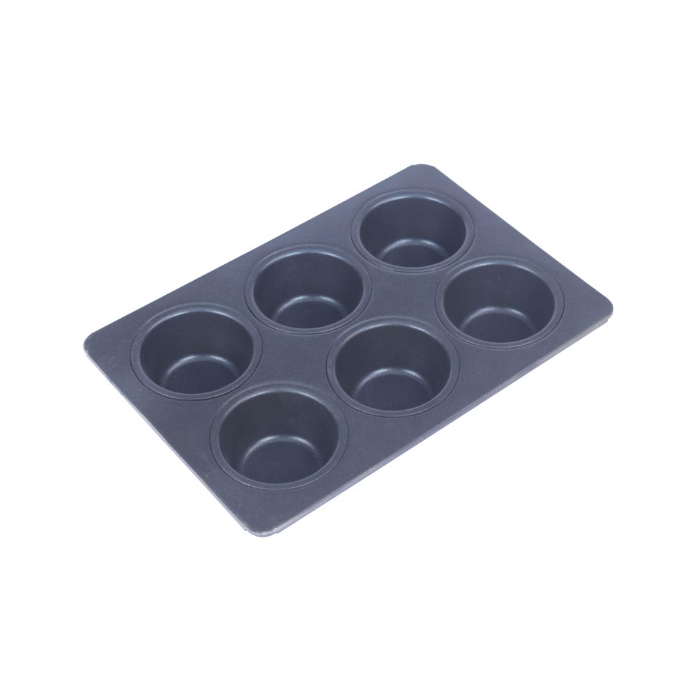 Aluminium Non Stick Muffin Tray - 6 cavity