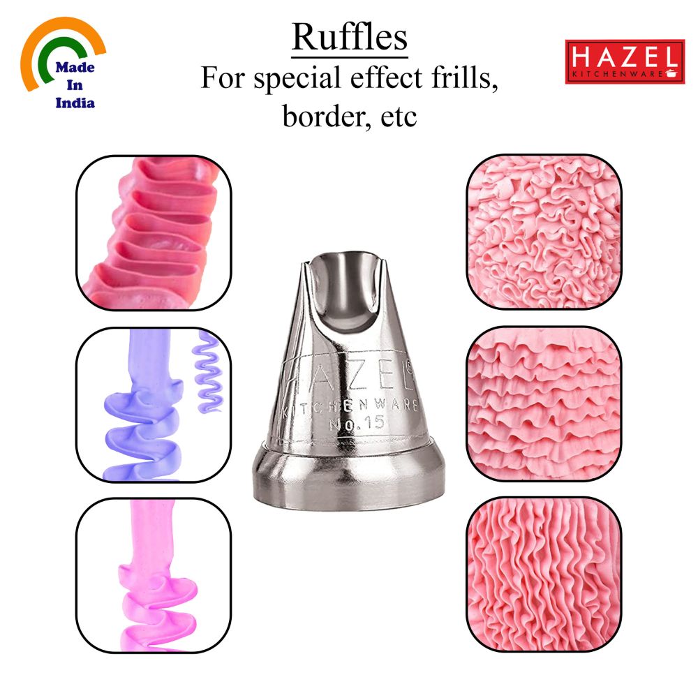 Cake Nozzle – N15 Ruffles Shape