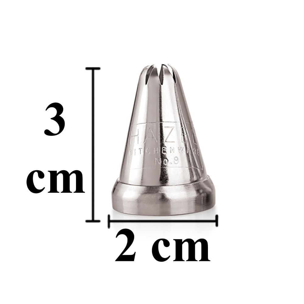 Cake Nozzle – N8 Closed Star Shape