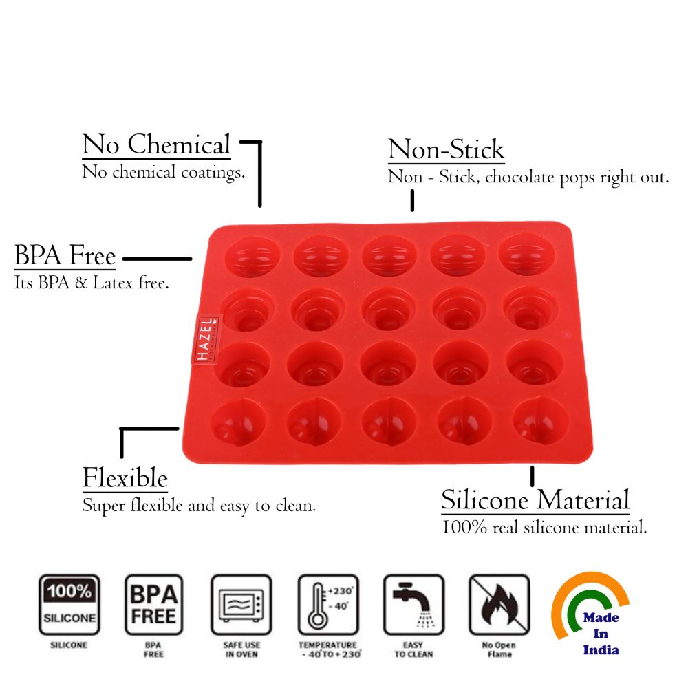 Silicone Chocolate Ball Dome Shape Mold – 20 Cavity
