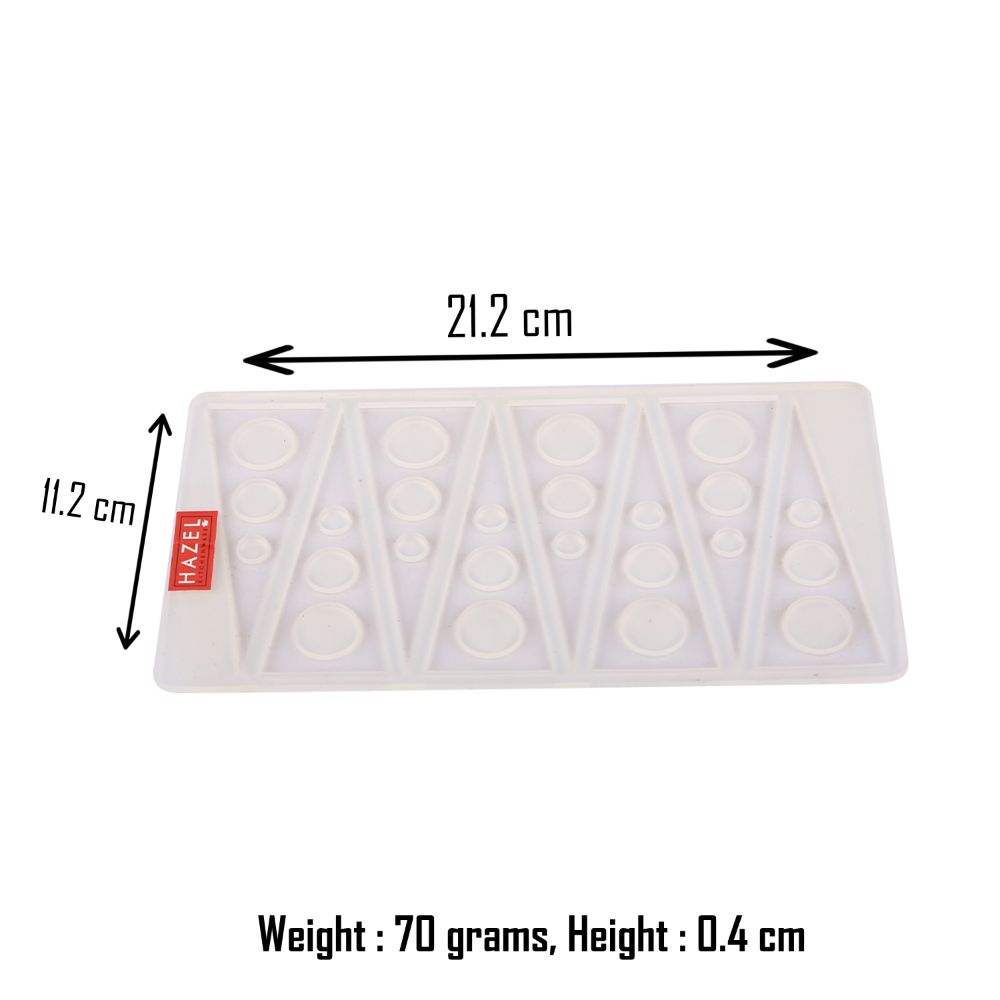 Silicone Cake Decoration Mold Triangle – 8 Cavity
