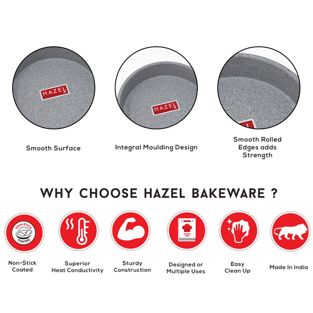 Non Stick Cake Mould Round – 500 GM, Grey