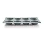HAZEL Aluminium Non Stick Muffin Tray – 12 Cups (Grey) shown from the side.